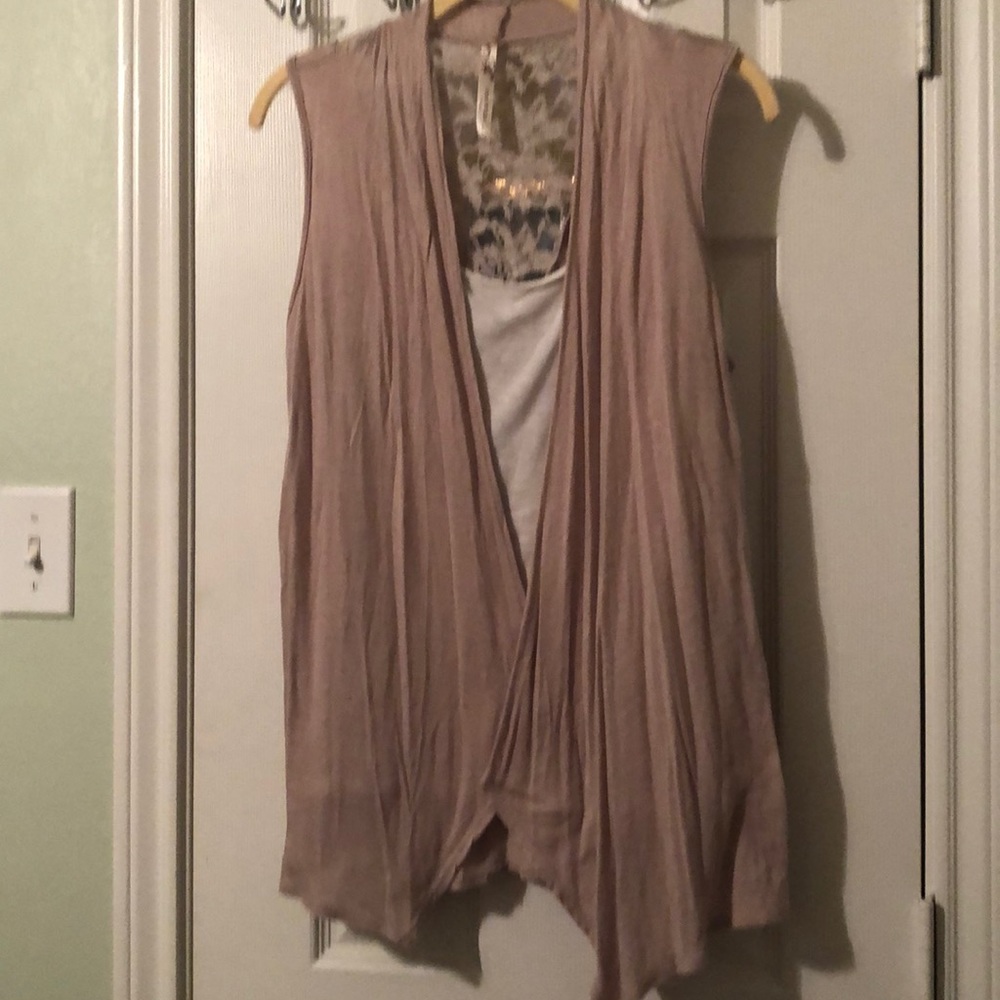 Layered vest top